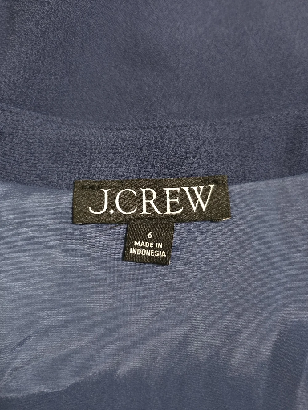 J. Crew Slim Fit Tuxedo Vest in City Crepe Marine Navy Size 6